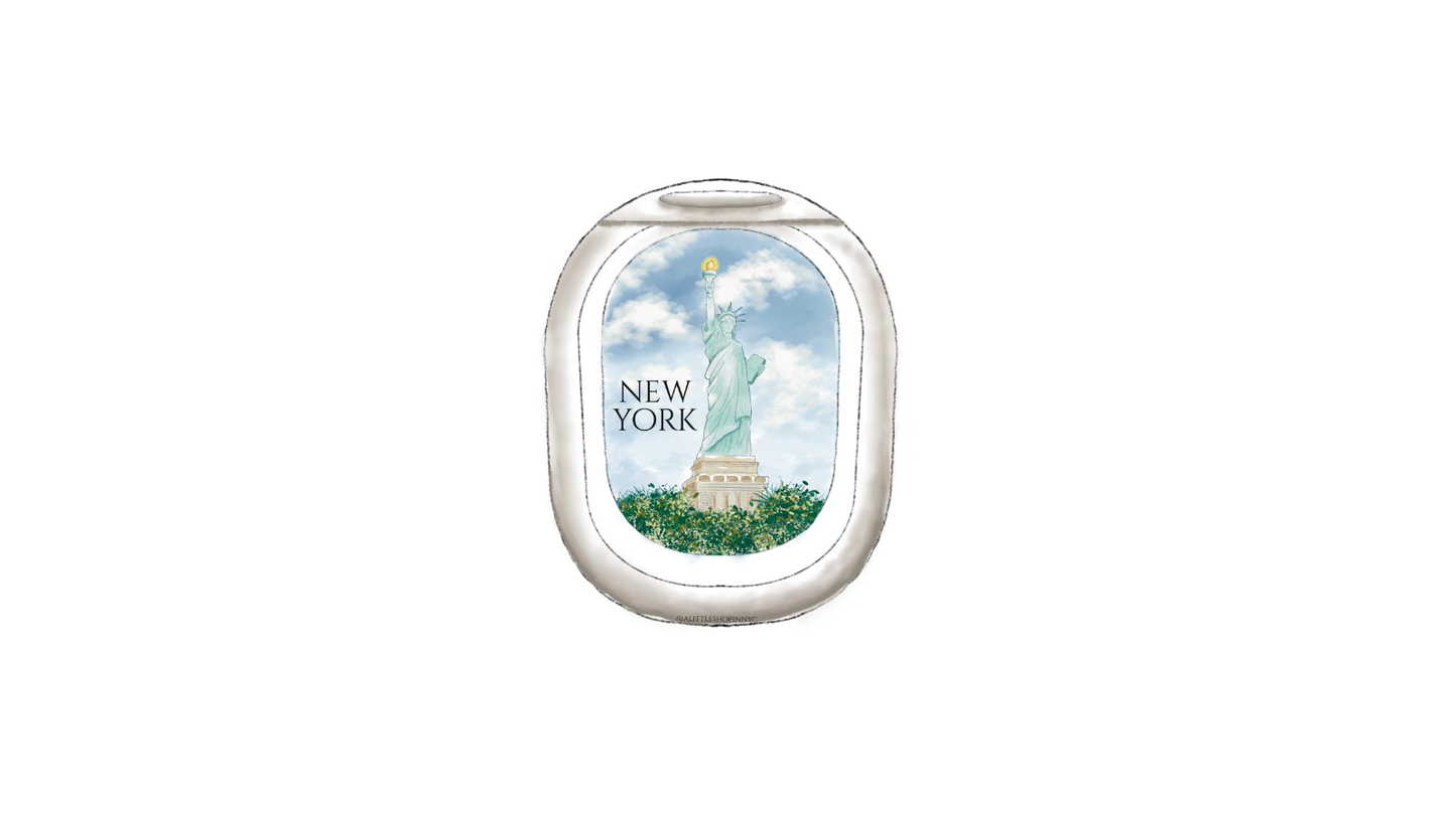 Window View Luggage Sticker