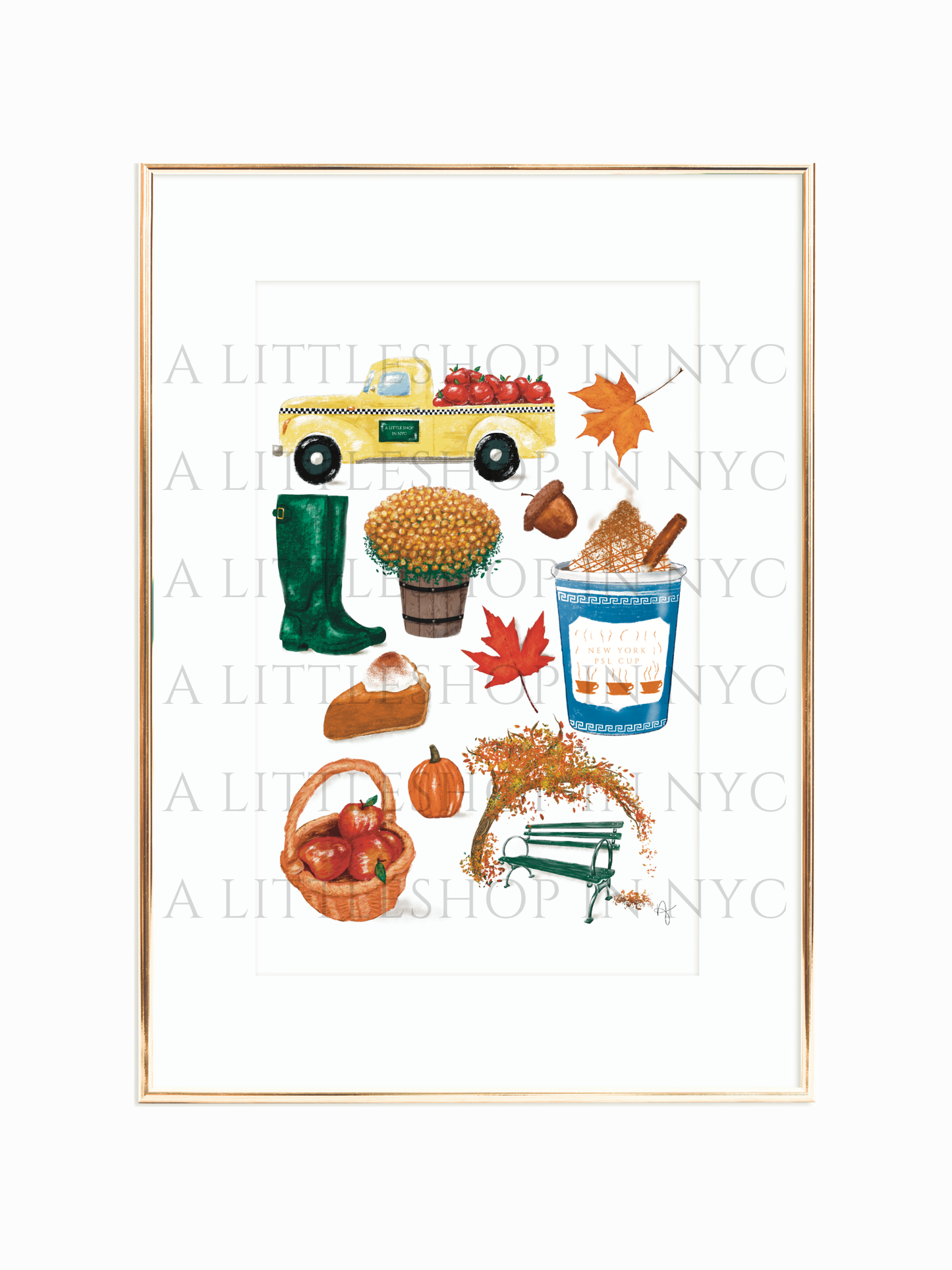 NYC Fall Print
