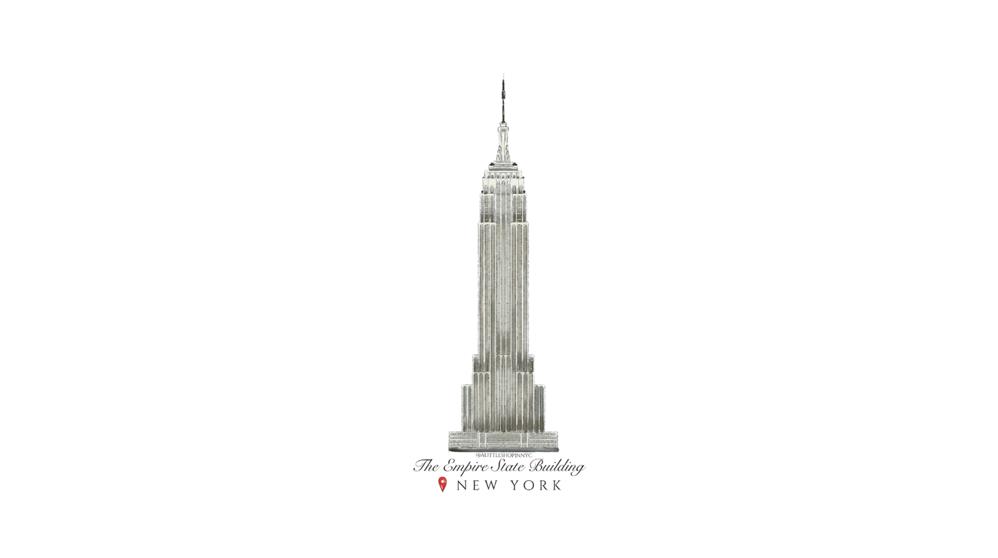 Empire State Building Luggage Sticker