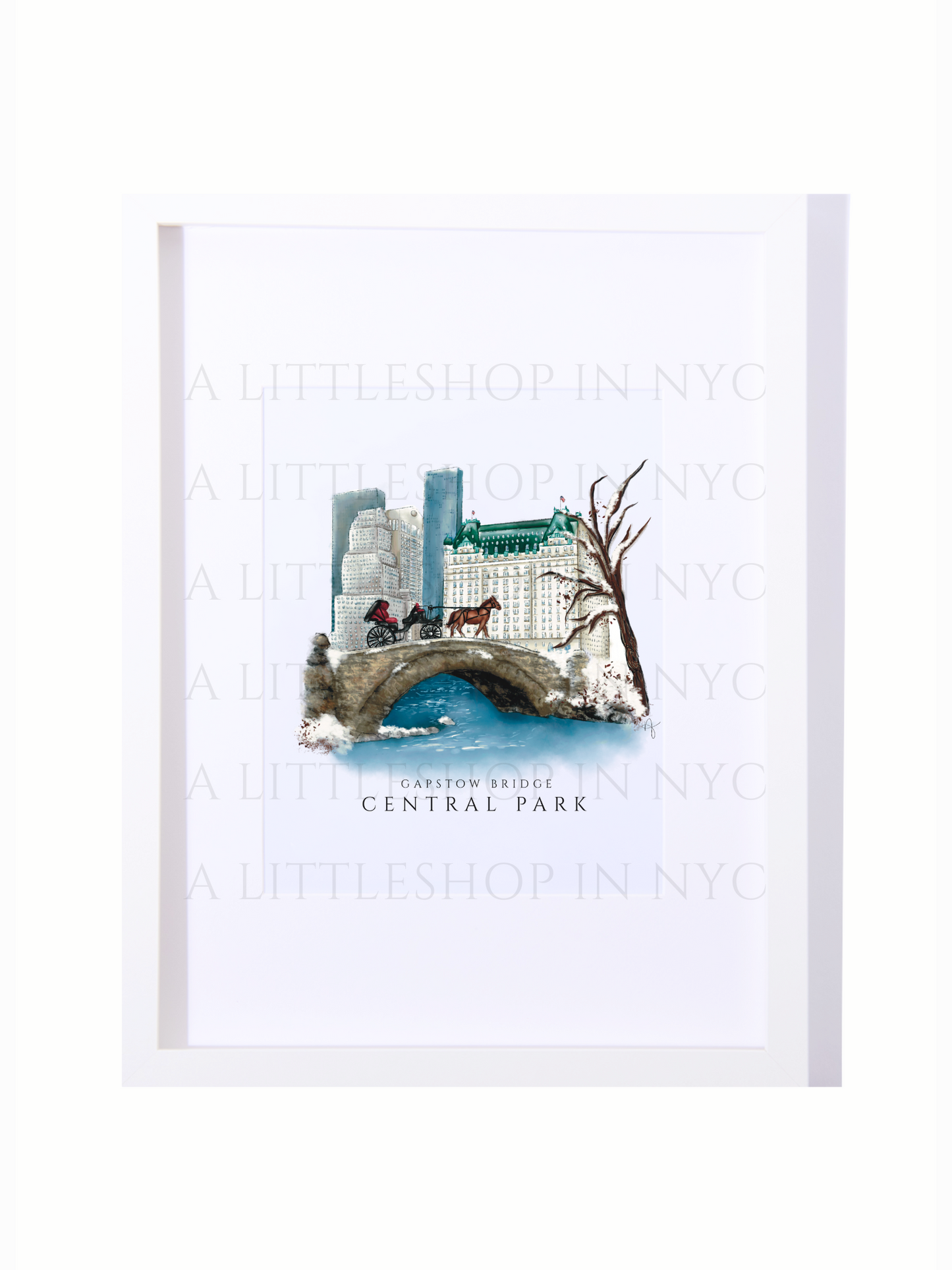 Gapstow Bridge Central Park Poster Print