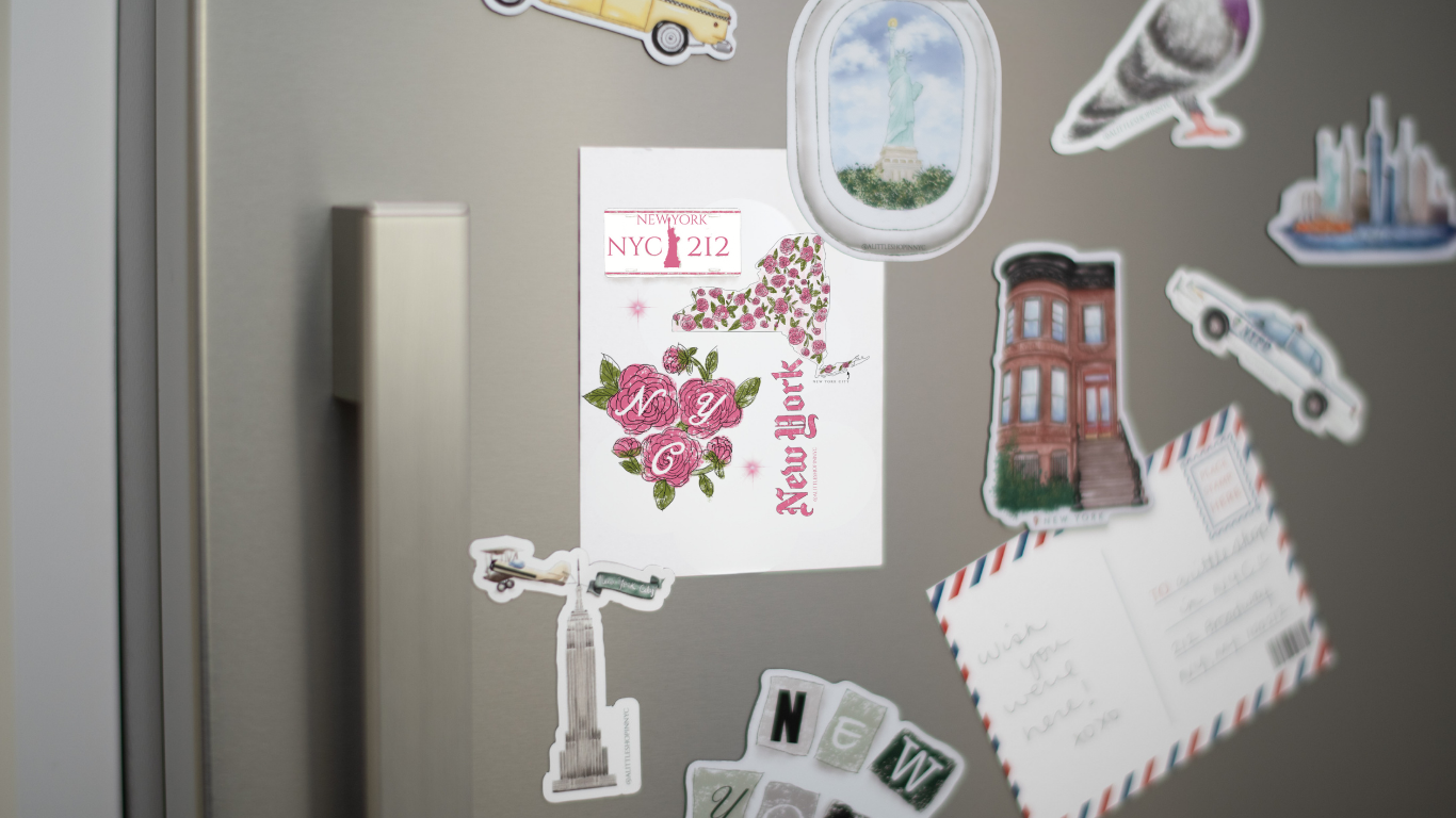 Pink NYC Postcard