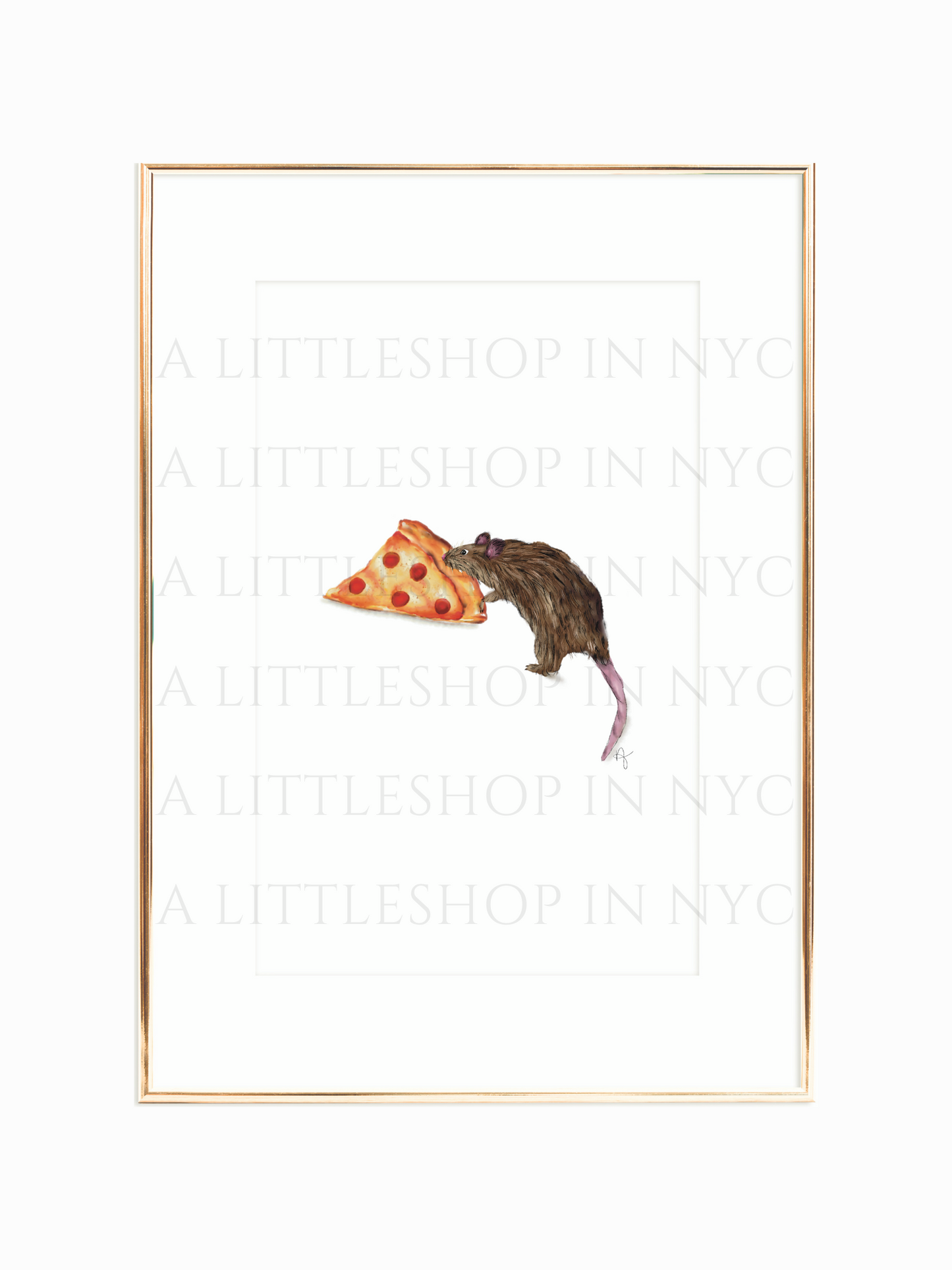 Pizza Rat Print