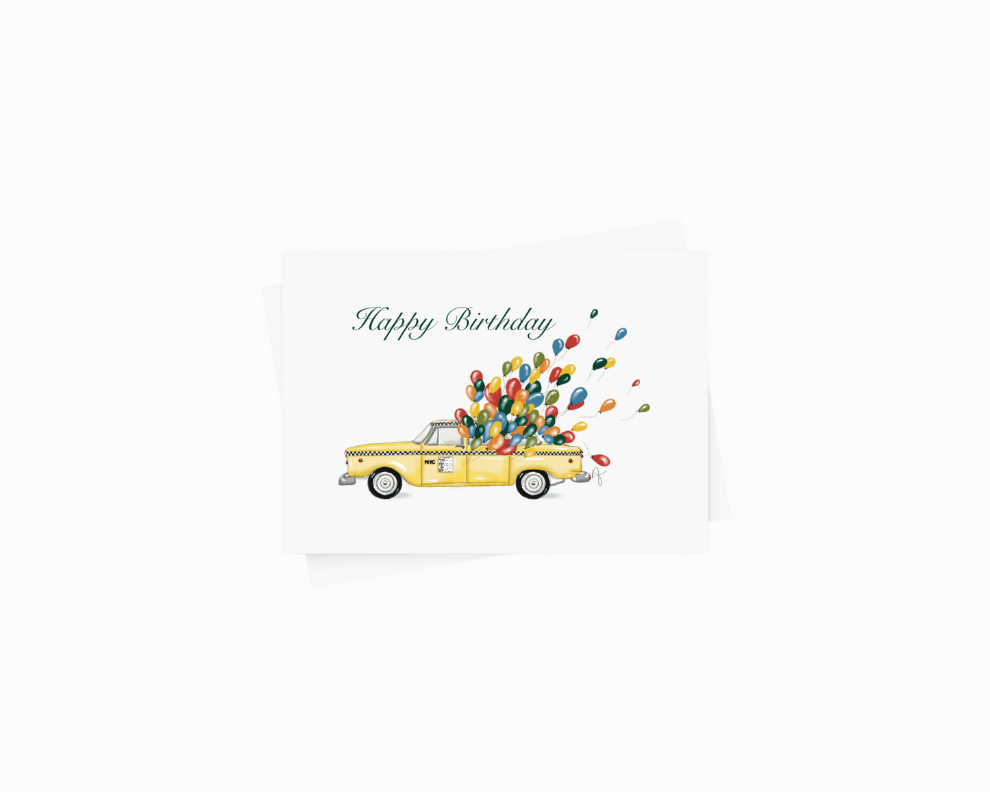Happy Birthday Taxi Card