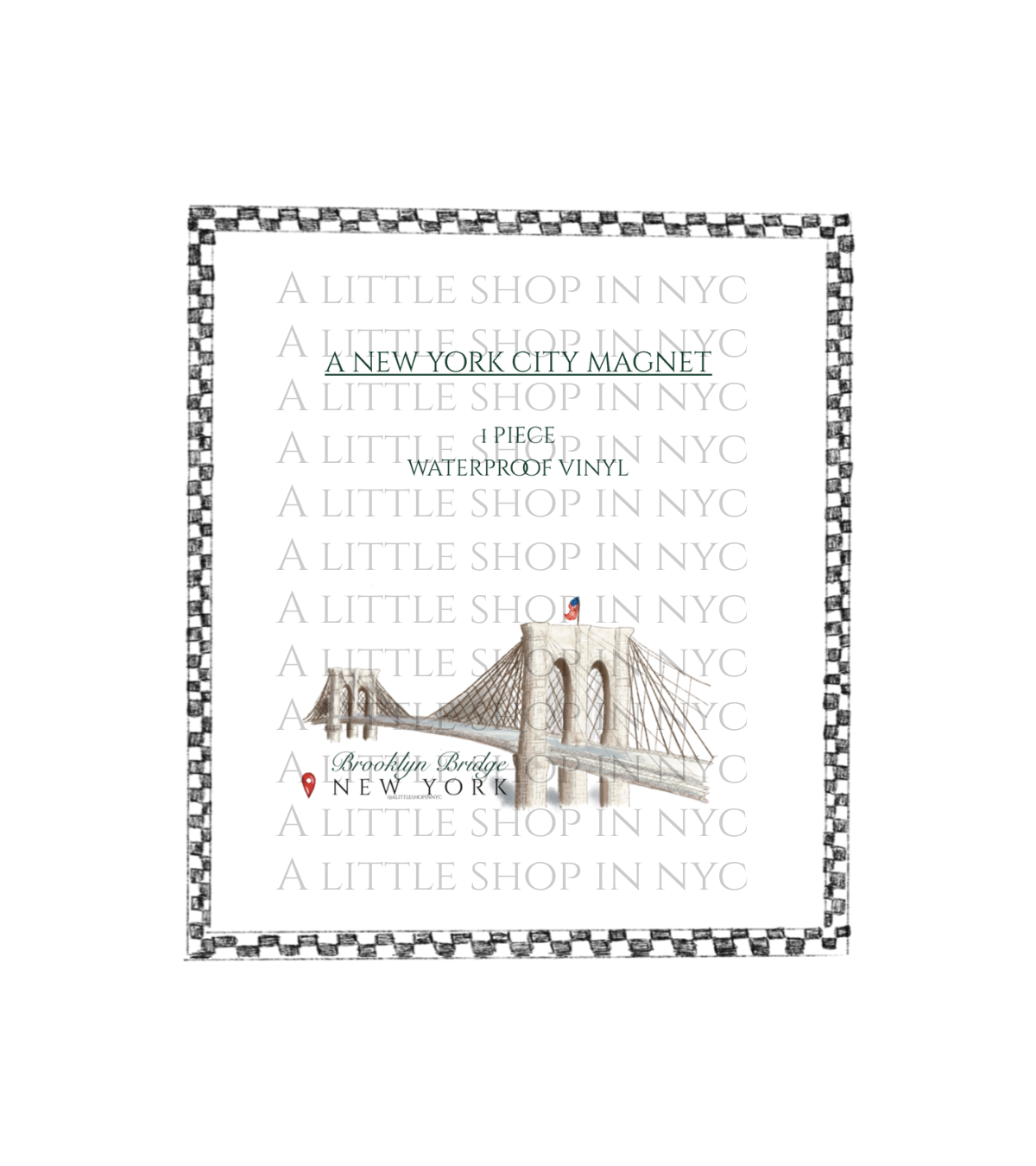 The Brooklyn Bridge Magnet