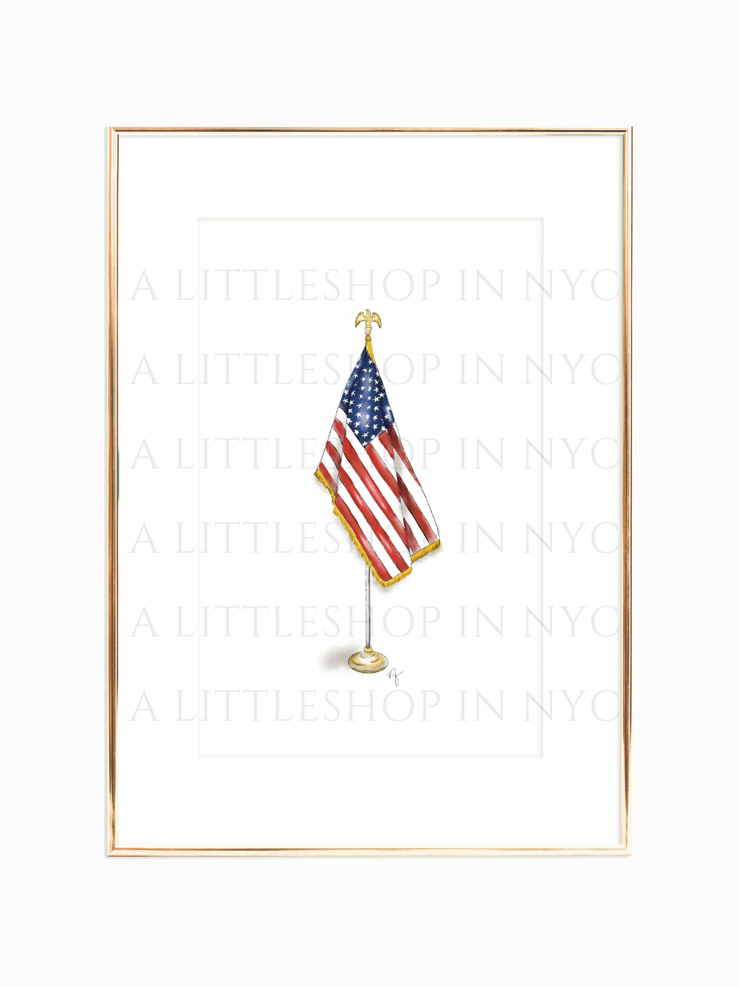 American Flag Print
