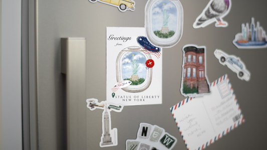 Airplane View Magnet