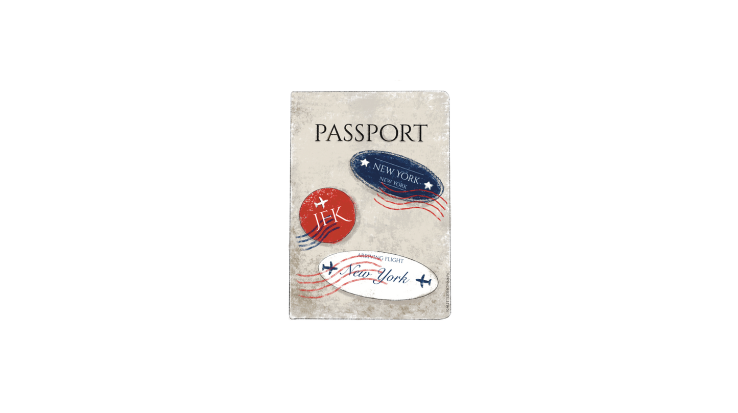 Passport Cover Luggage Sticker
