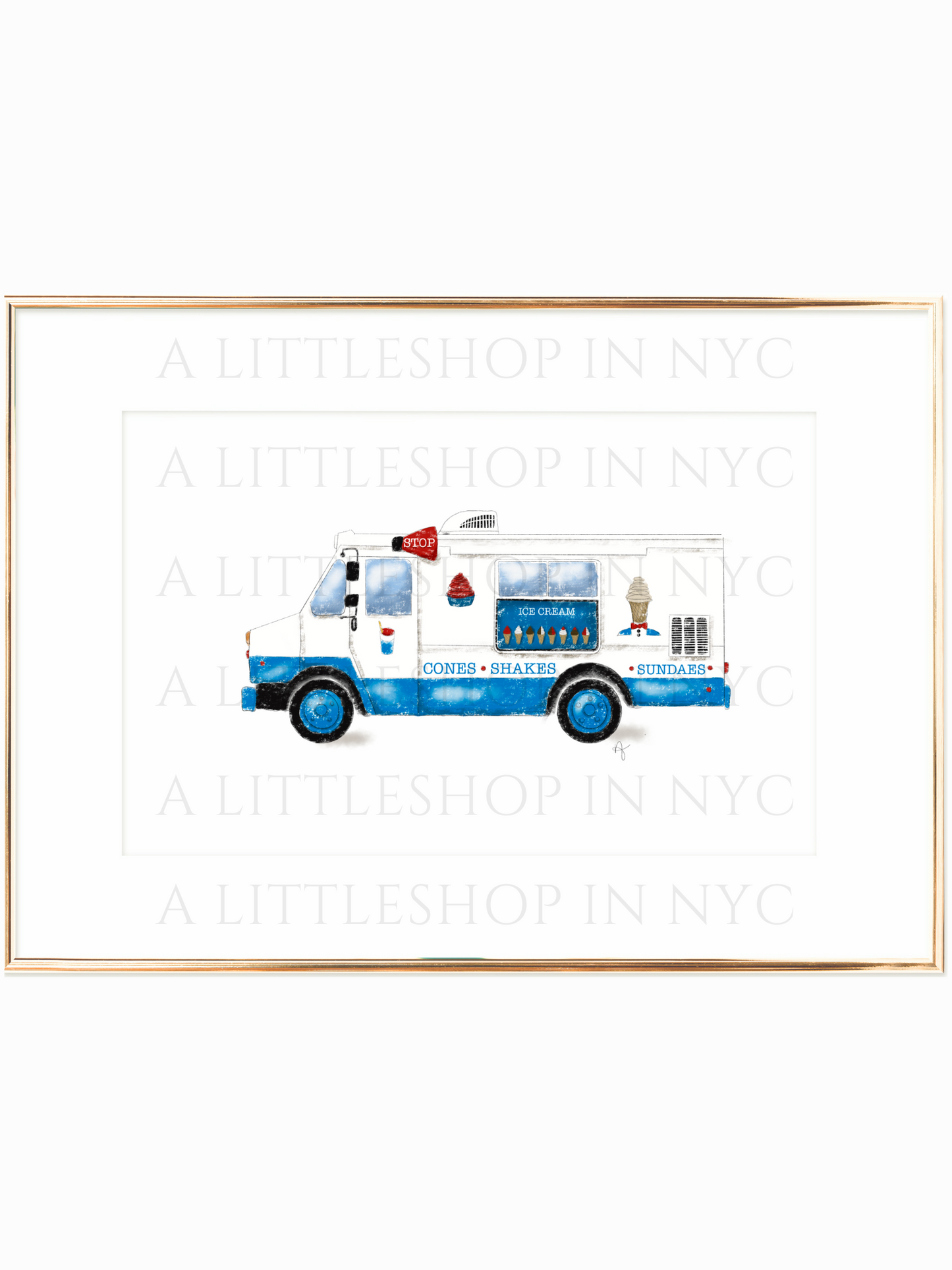 NYC Ice Cream Truck Print