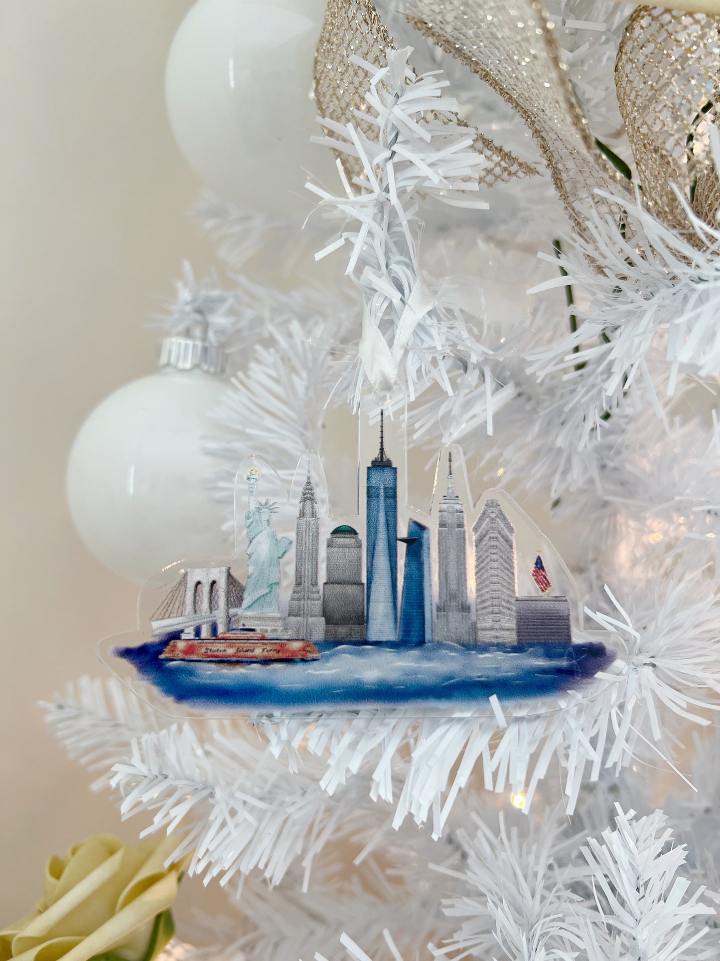 New York Skyline Ornament