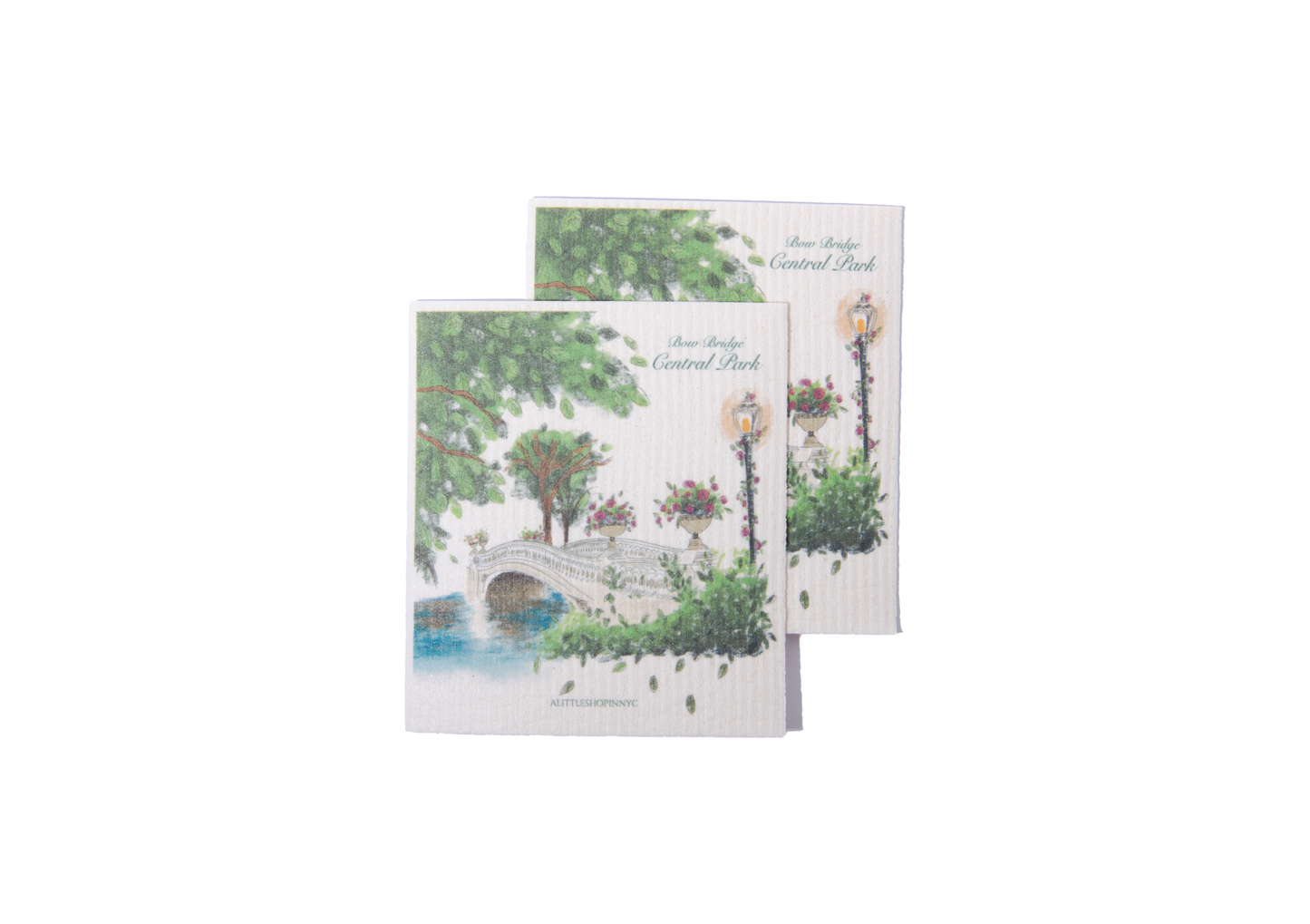 Bow Bridge 2 Pack Dishcloth