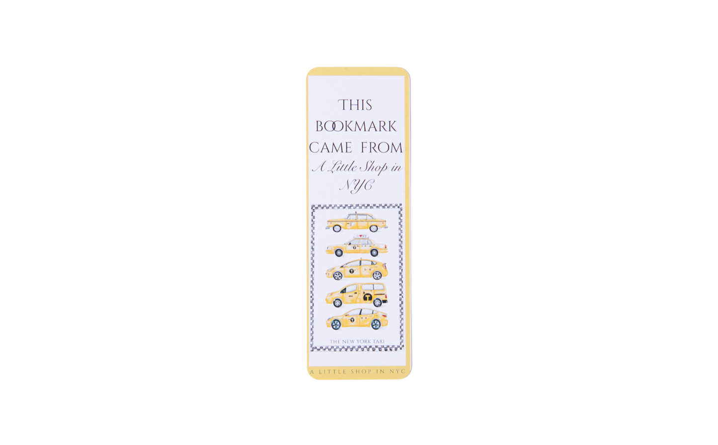 New York Taxi Bookmark 2 pack