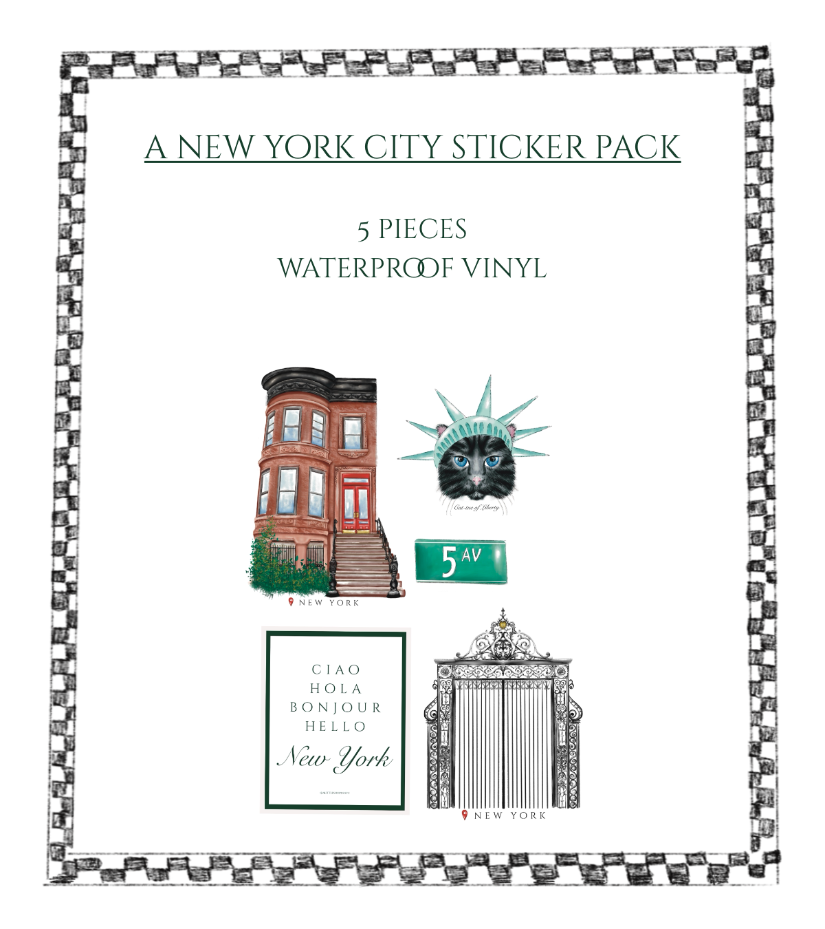 5th. Ave Sticker Pack