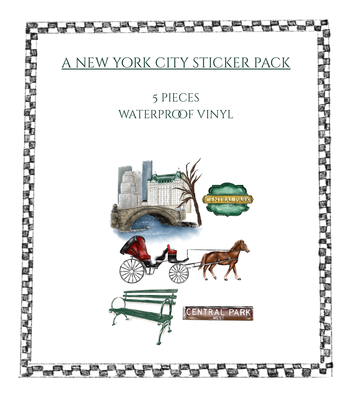 Central Park Sticker Pack