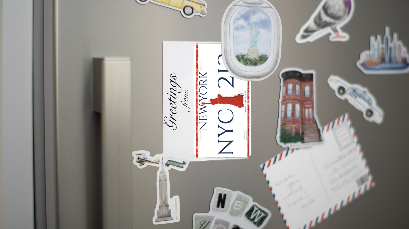 NYC License Plate Postcard