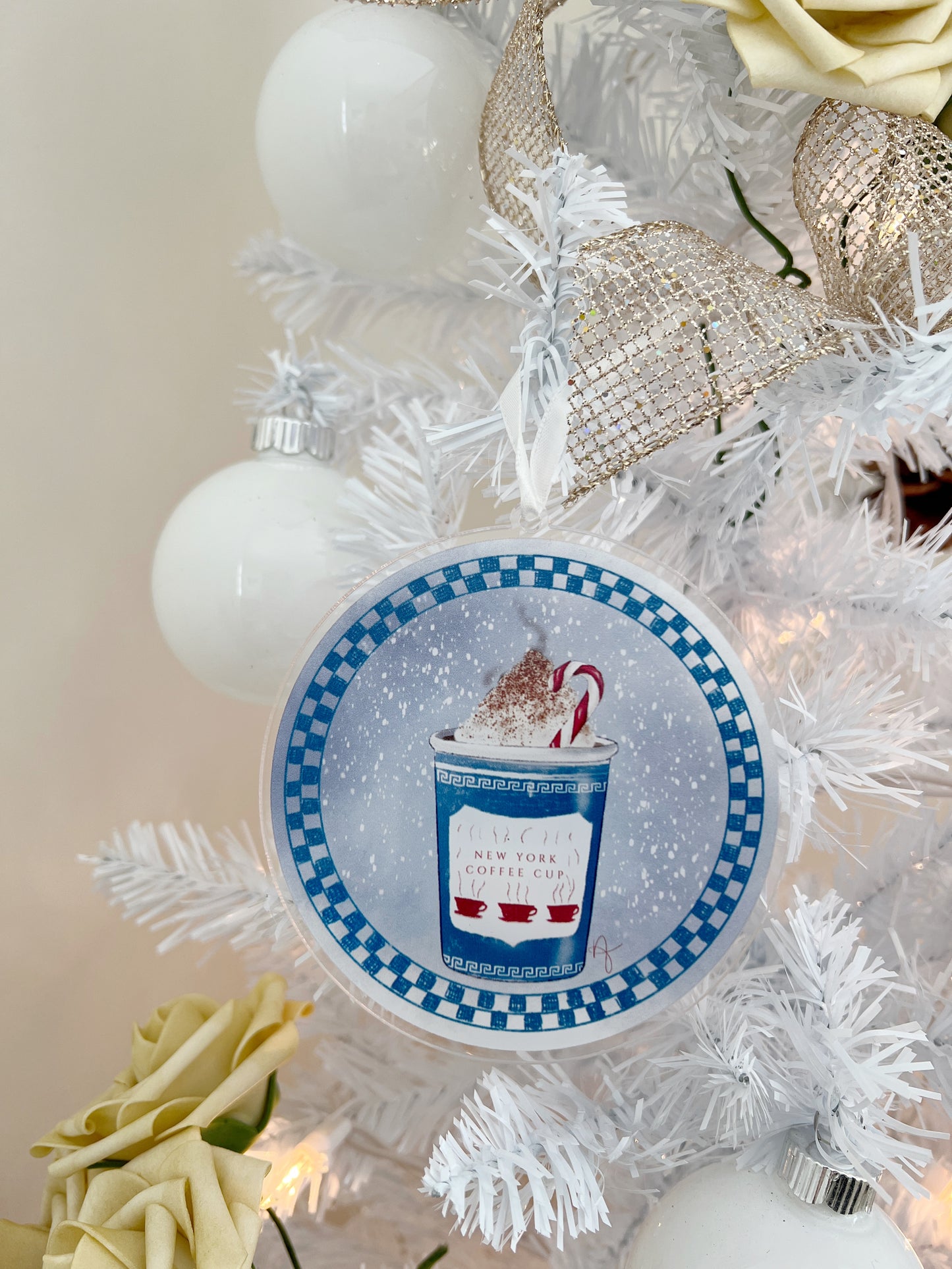 Festive Coffee Cup Ornament