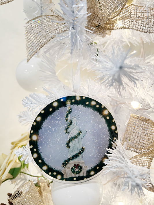 Festive Statue of Liberty Ornament