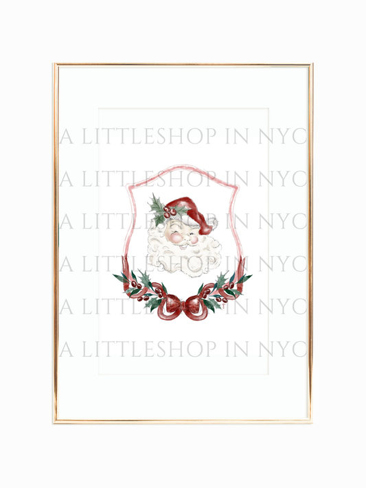 Santa Print (Red)