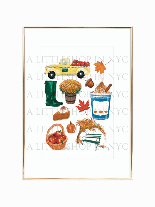 NYC Fall Print