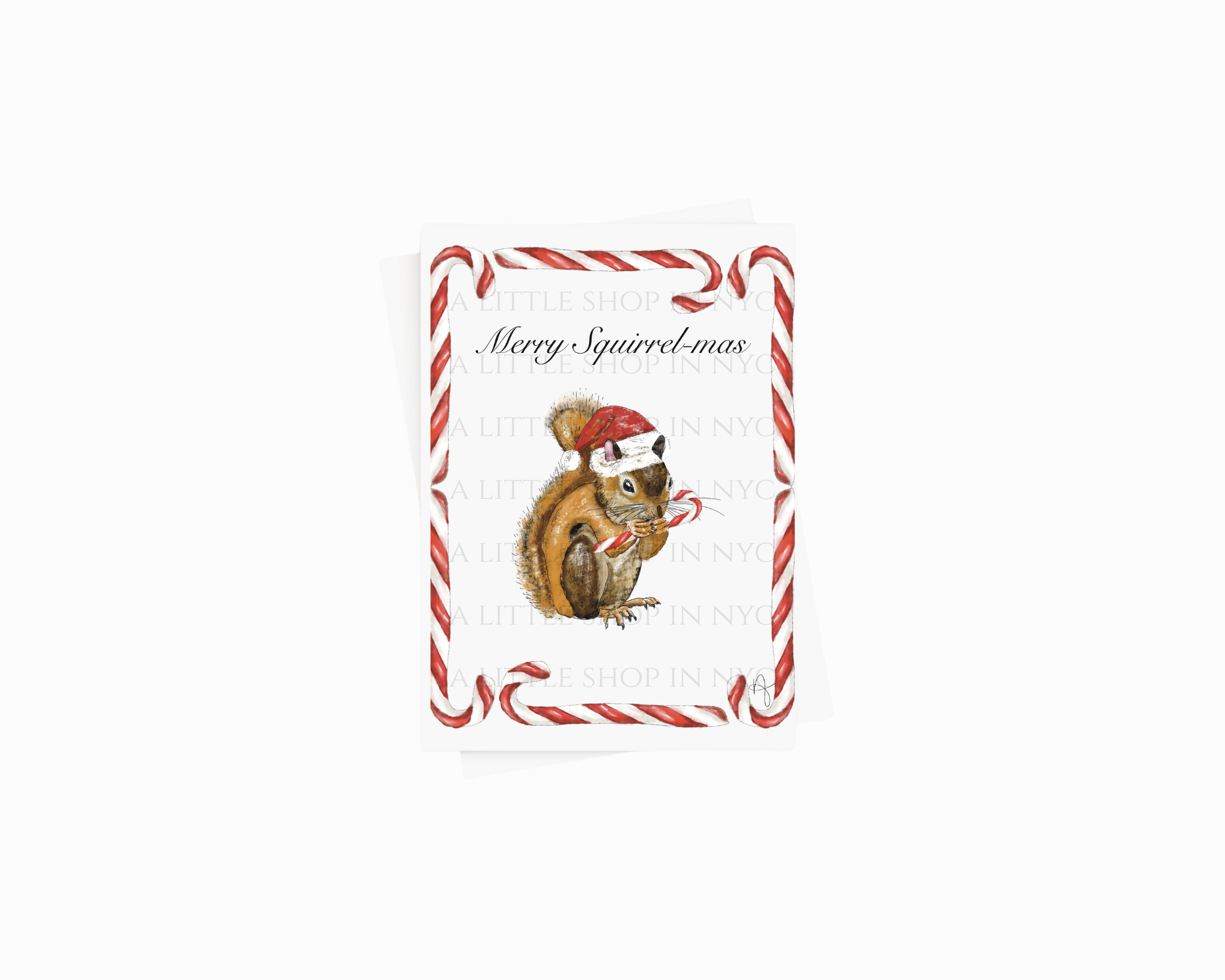 Merry Squirrel-Mas Card