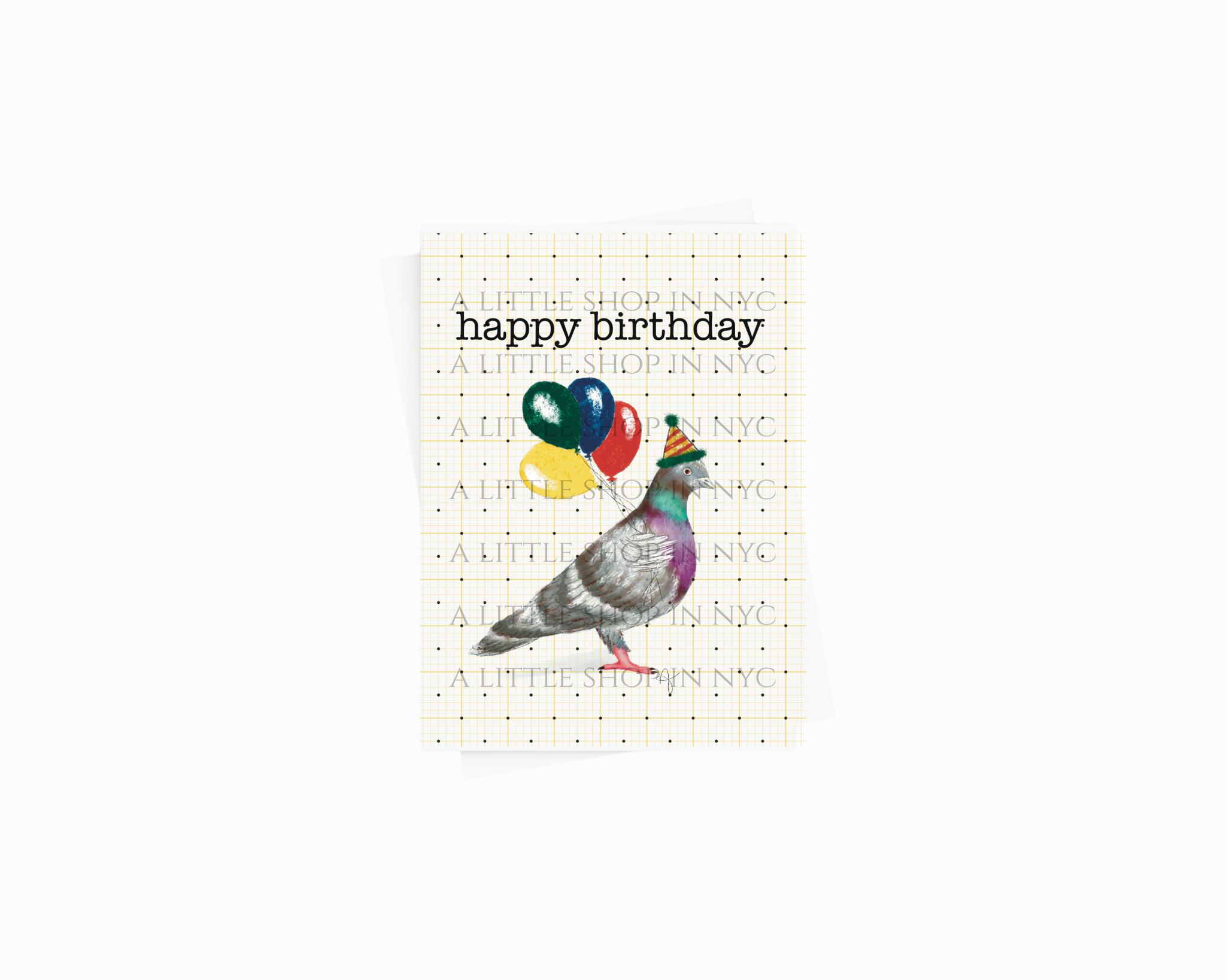 Happy Birthday Pigeon Card