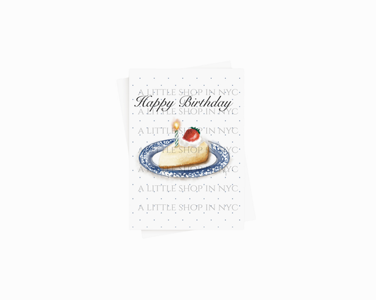 Happy Birthday Cheesecake Card