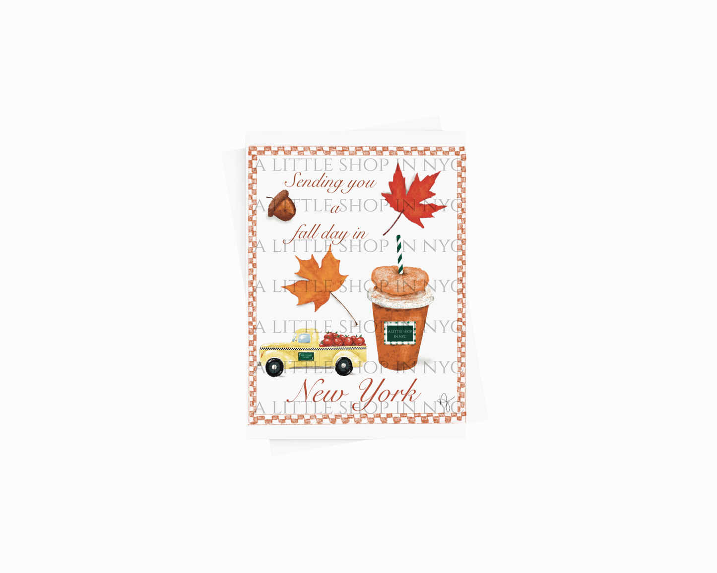 Fall Day in New York Card