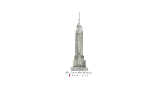 Empire State Building Luggage Sticker