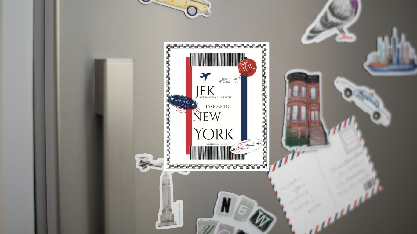 Boarding Pass Postcard