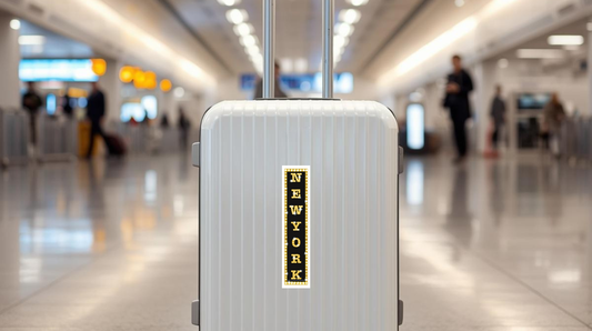 New York Lights Luggage Sticker