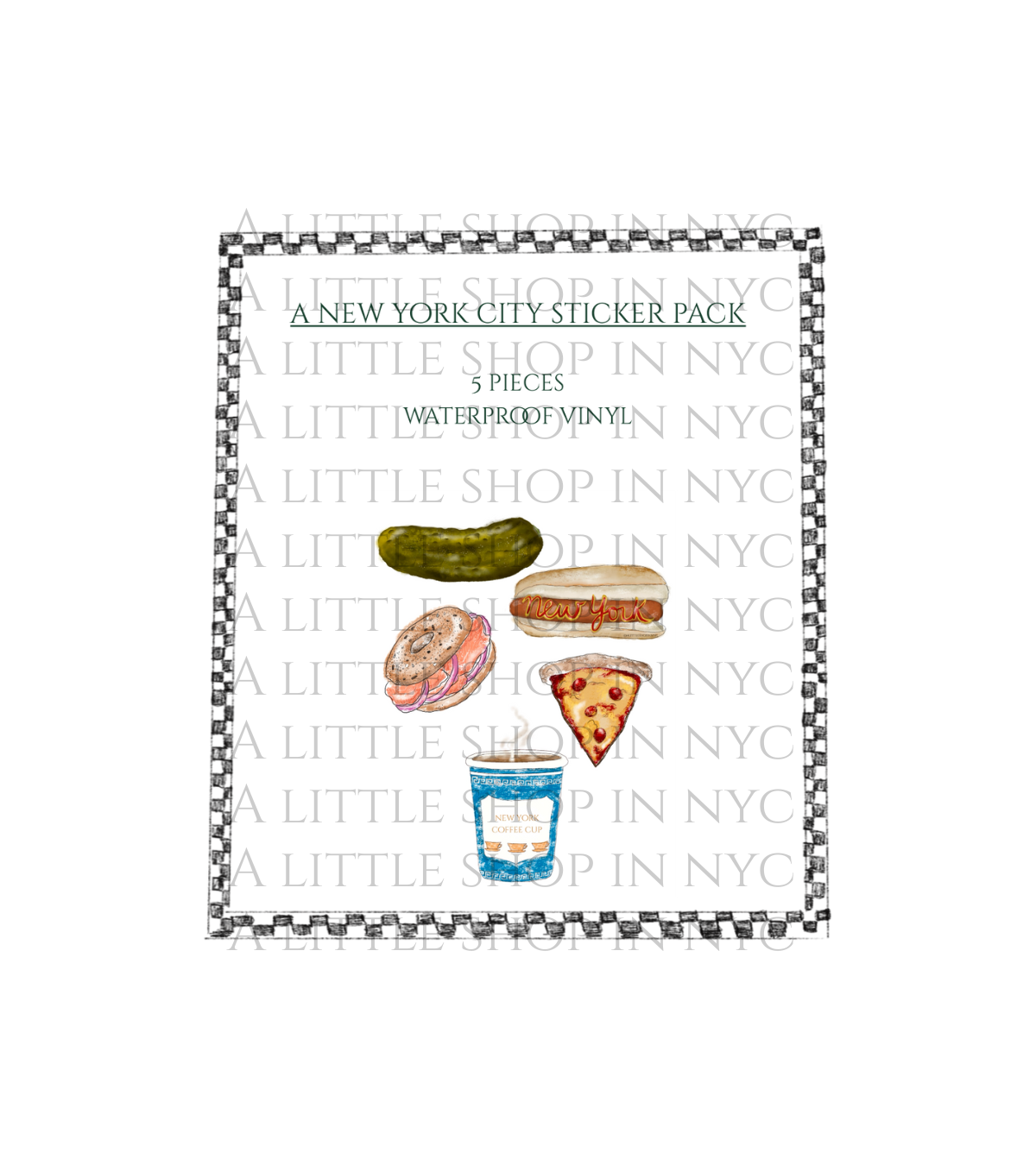 NYC Foods Sticker Pack