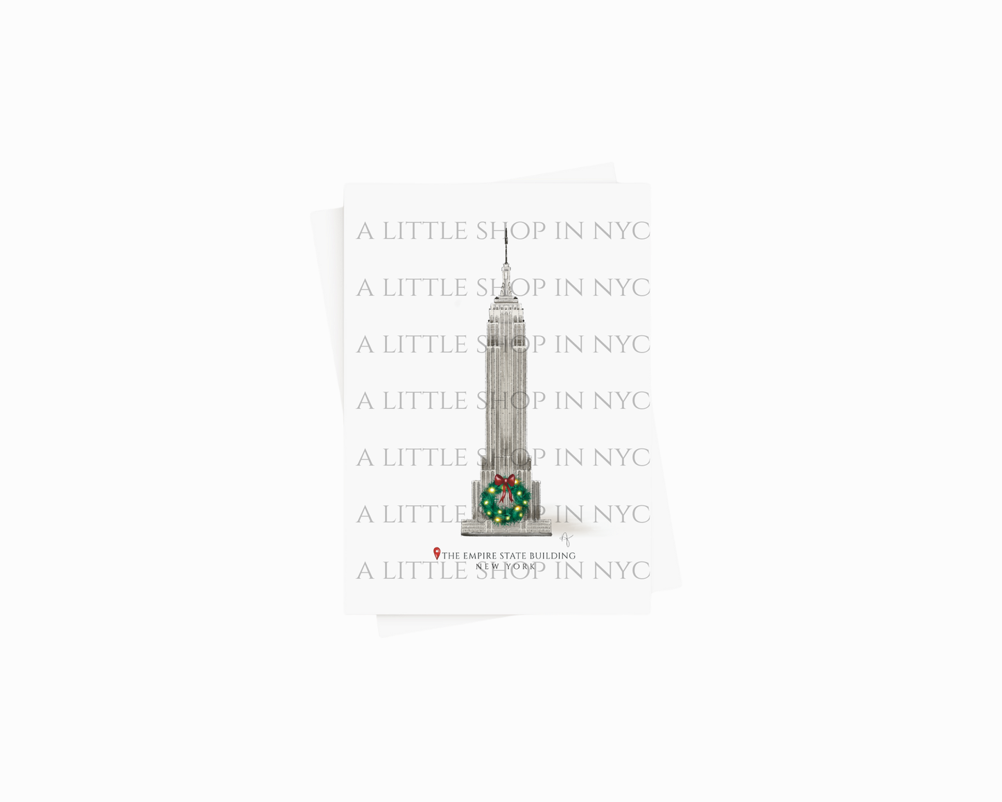 Festive Empire State Building Card