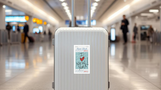 Guest Check Luggage Sticker