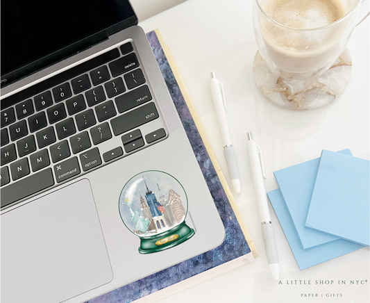 Festive Snow Globe Sticker