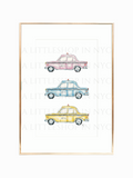 Pastel Taxi Print