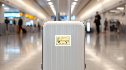 Classic Taxi Luggage Sticker
