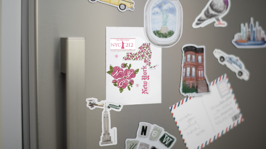 Pink NYC Postcard
