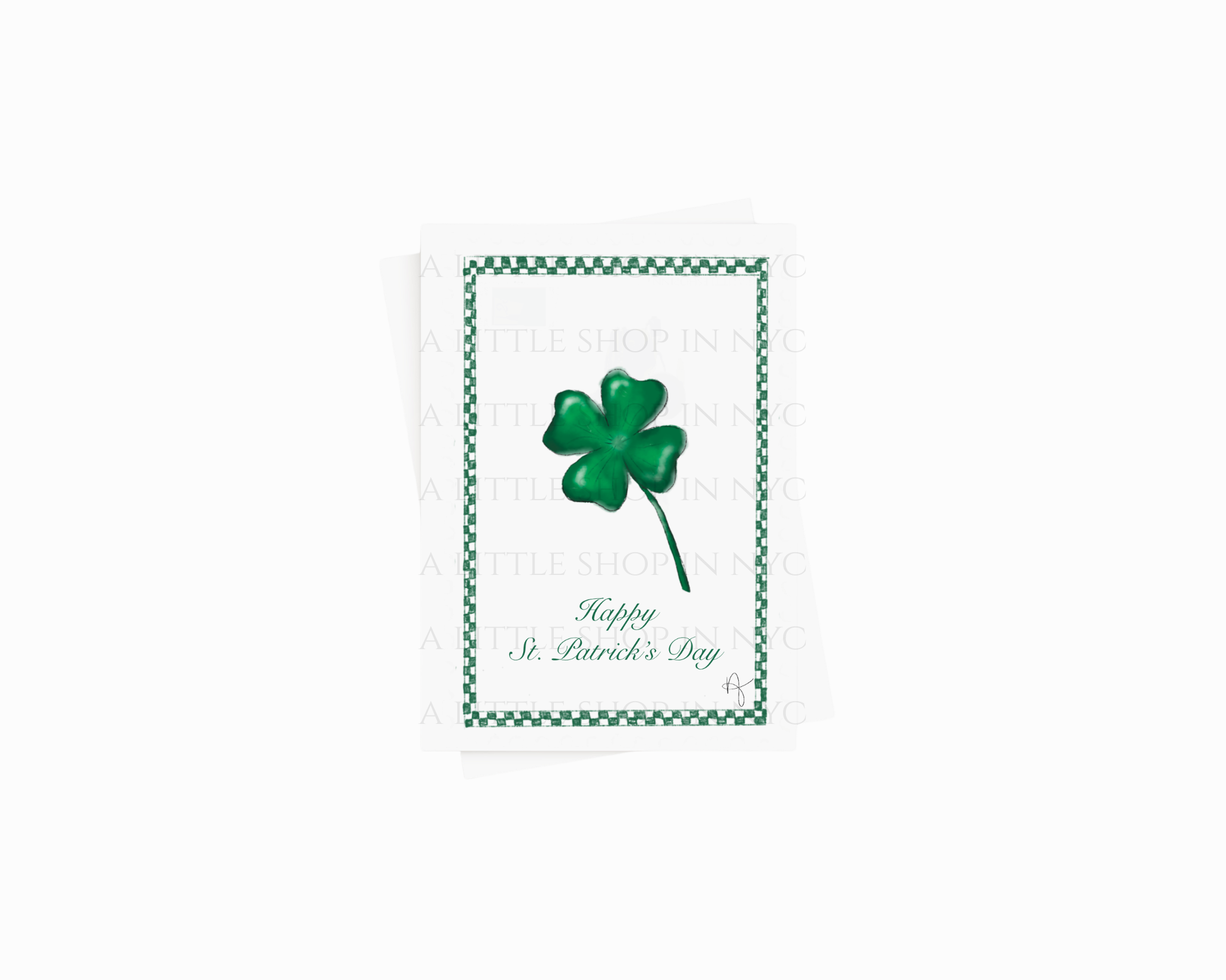 Four Leaf Clover Card