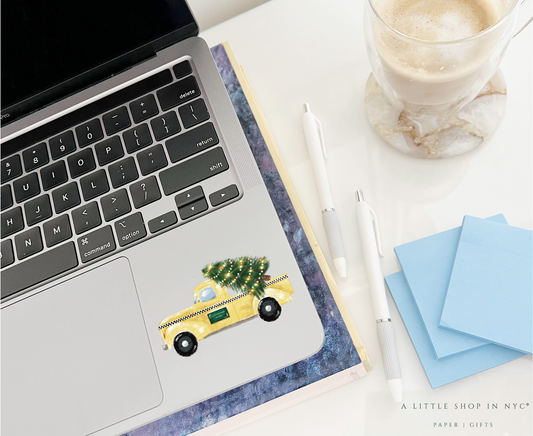 Festive Taxi Pick up Sticker