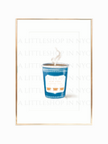 New York Coffee Cup Print