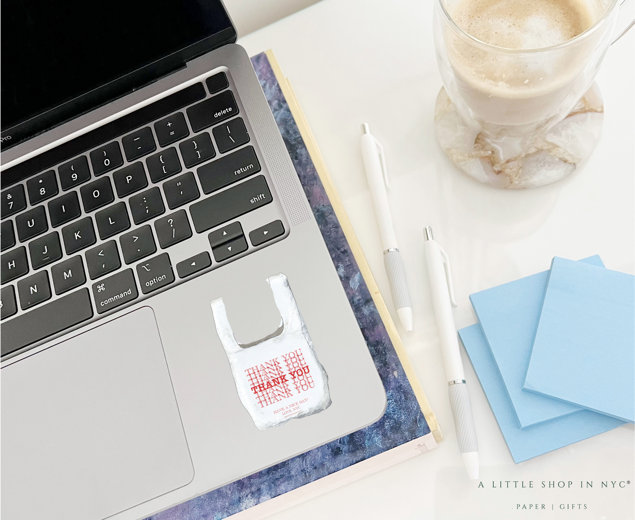 Thank You Shopping Bag Sticker