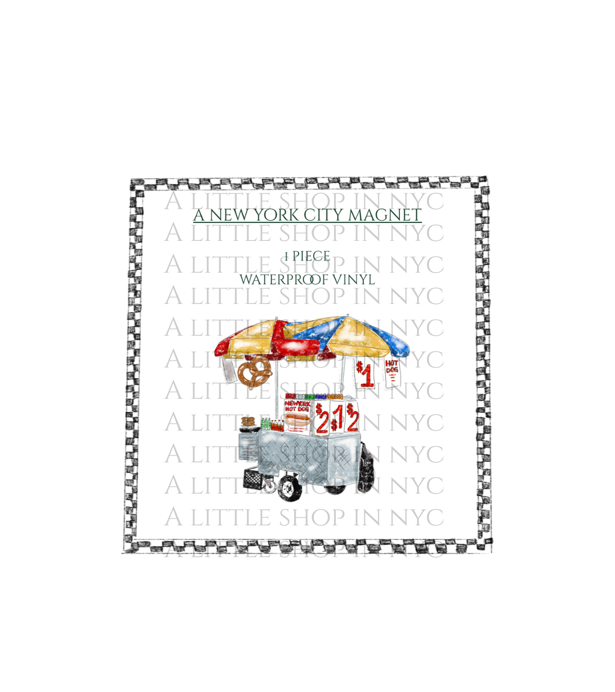 Hot Dog Stand Magnet