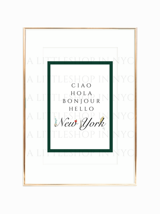 Hello New York Print
