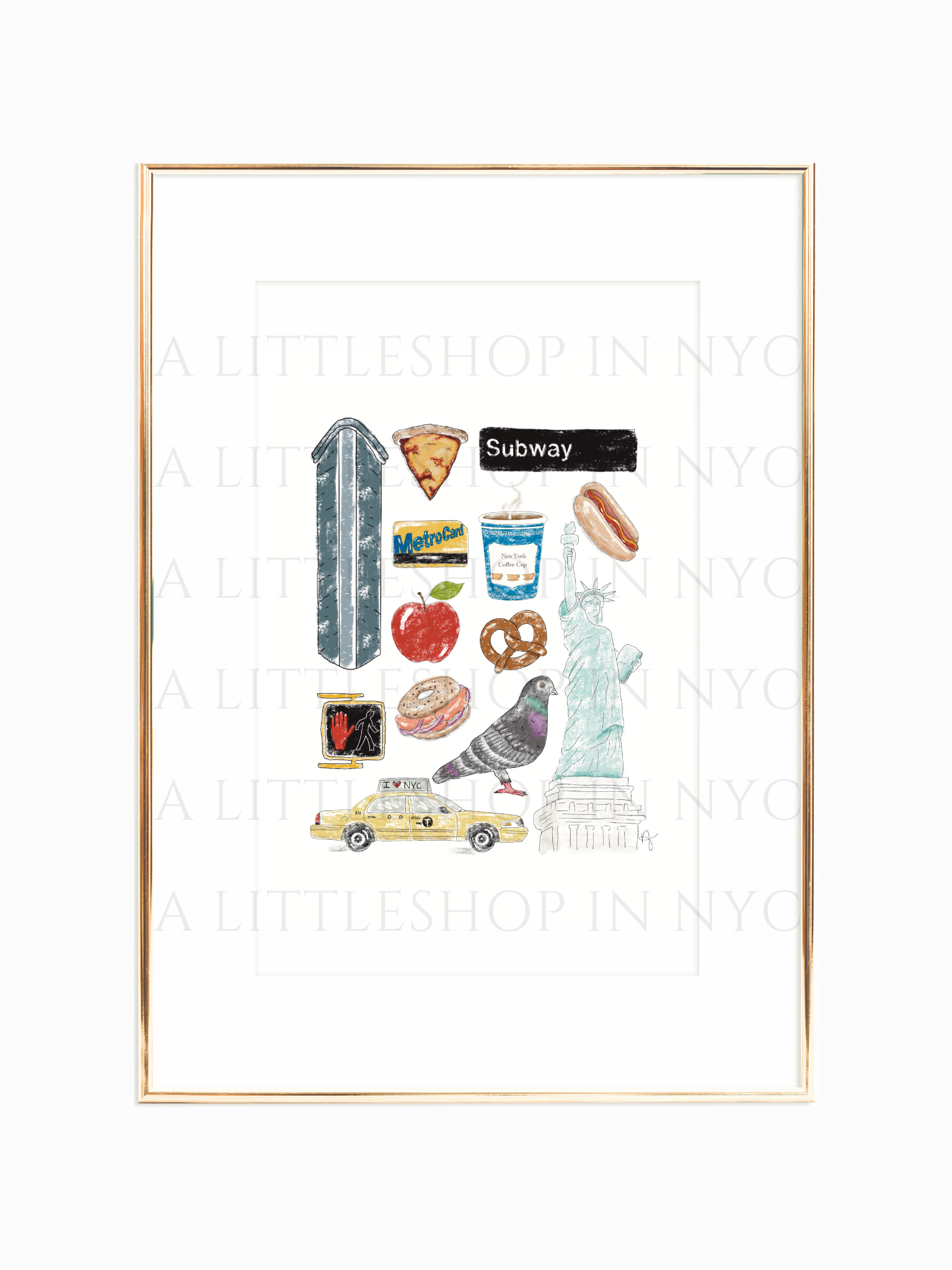 Icons of New York Print