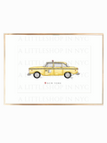 Classic NYC Taxi Print