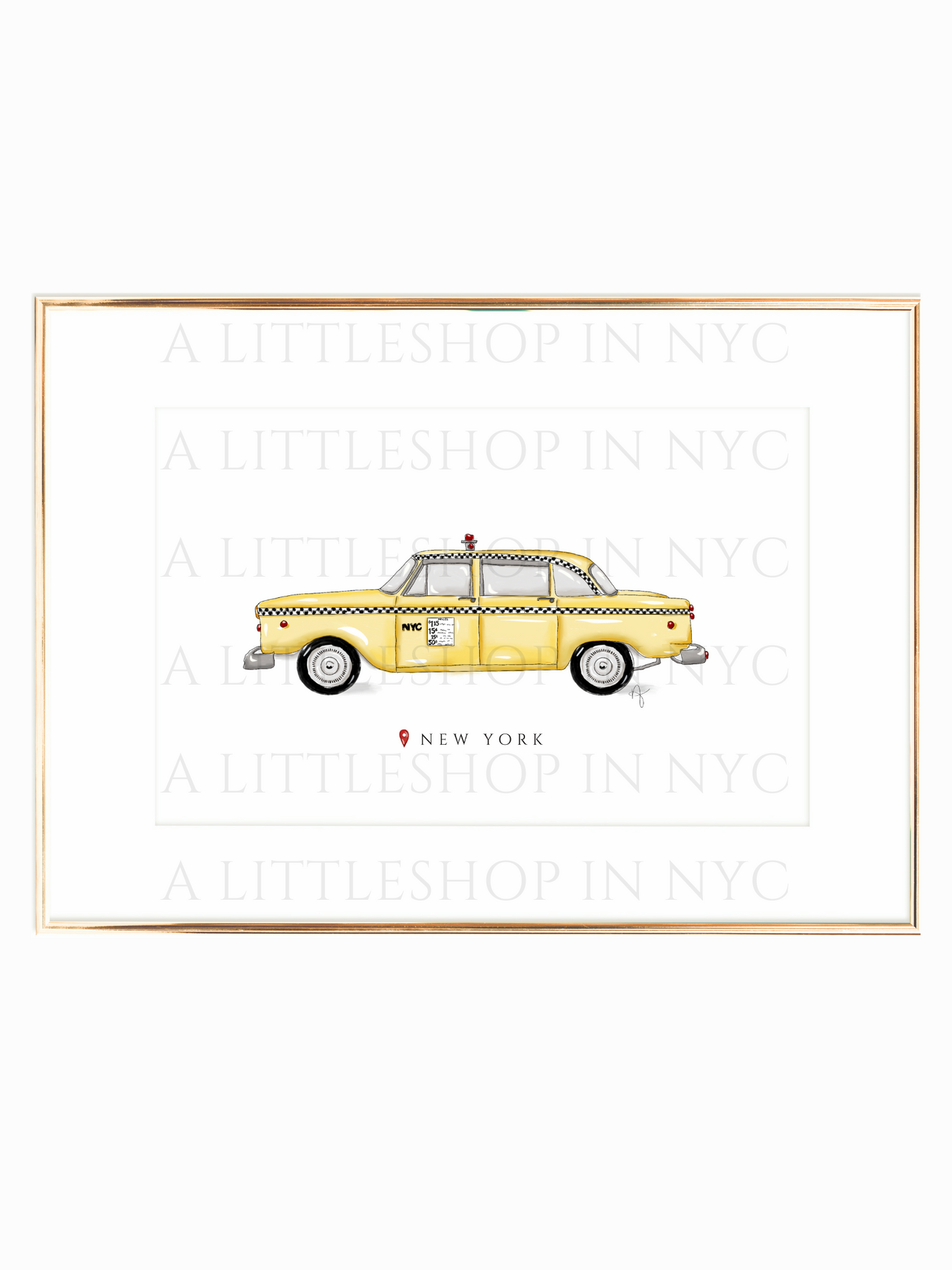 Classic NYC Taxi Print