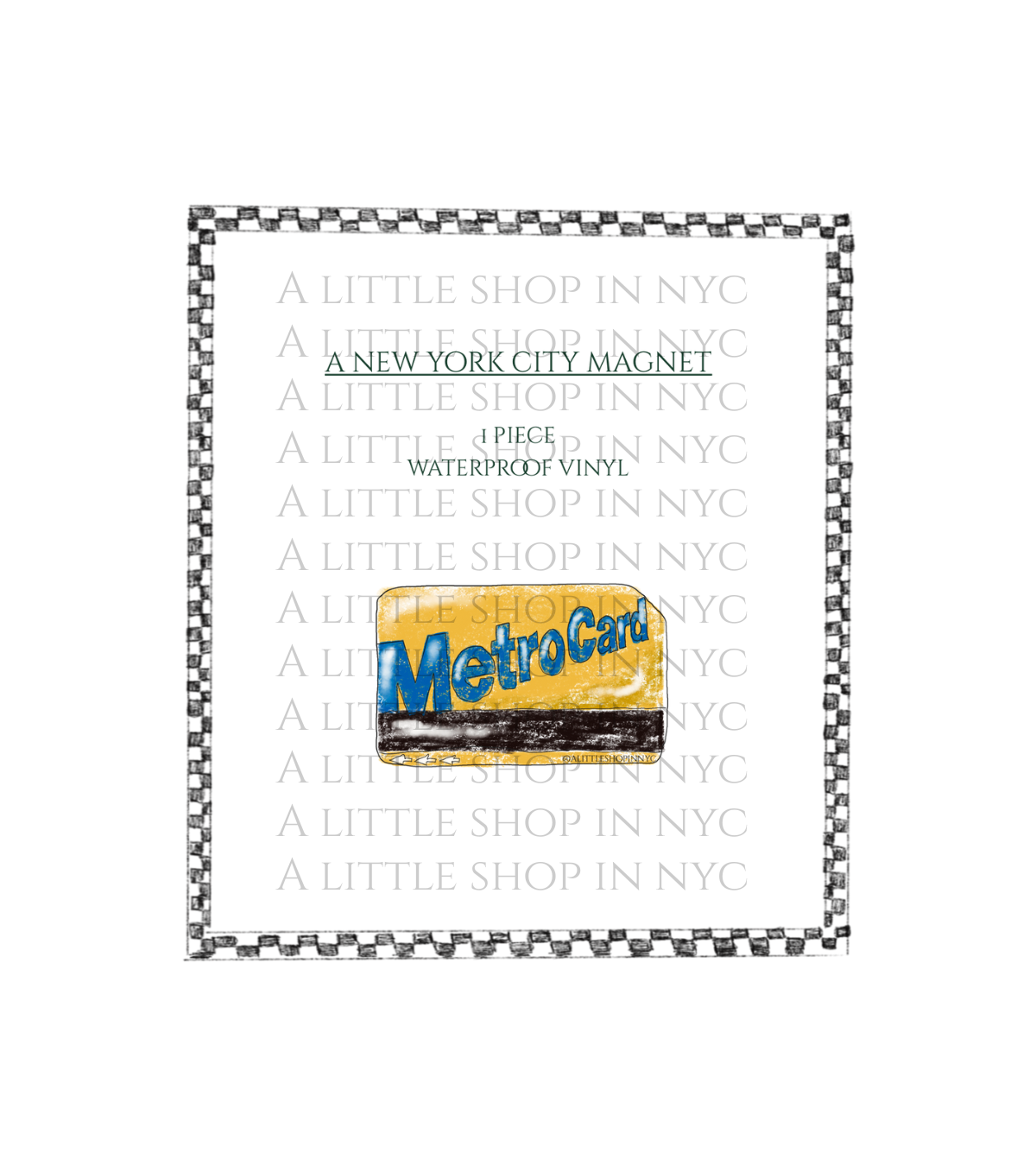 NYC Metrocard Magnet