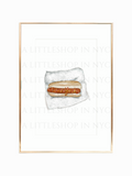 NYC Hot Dog Print