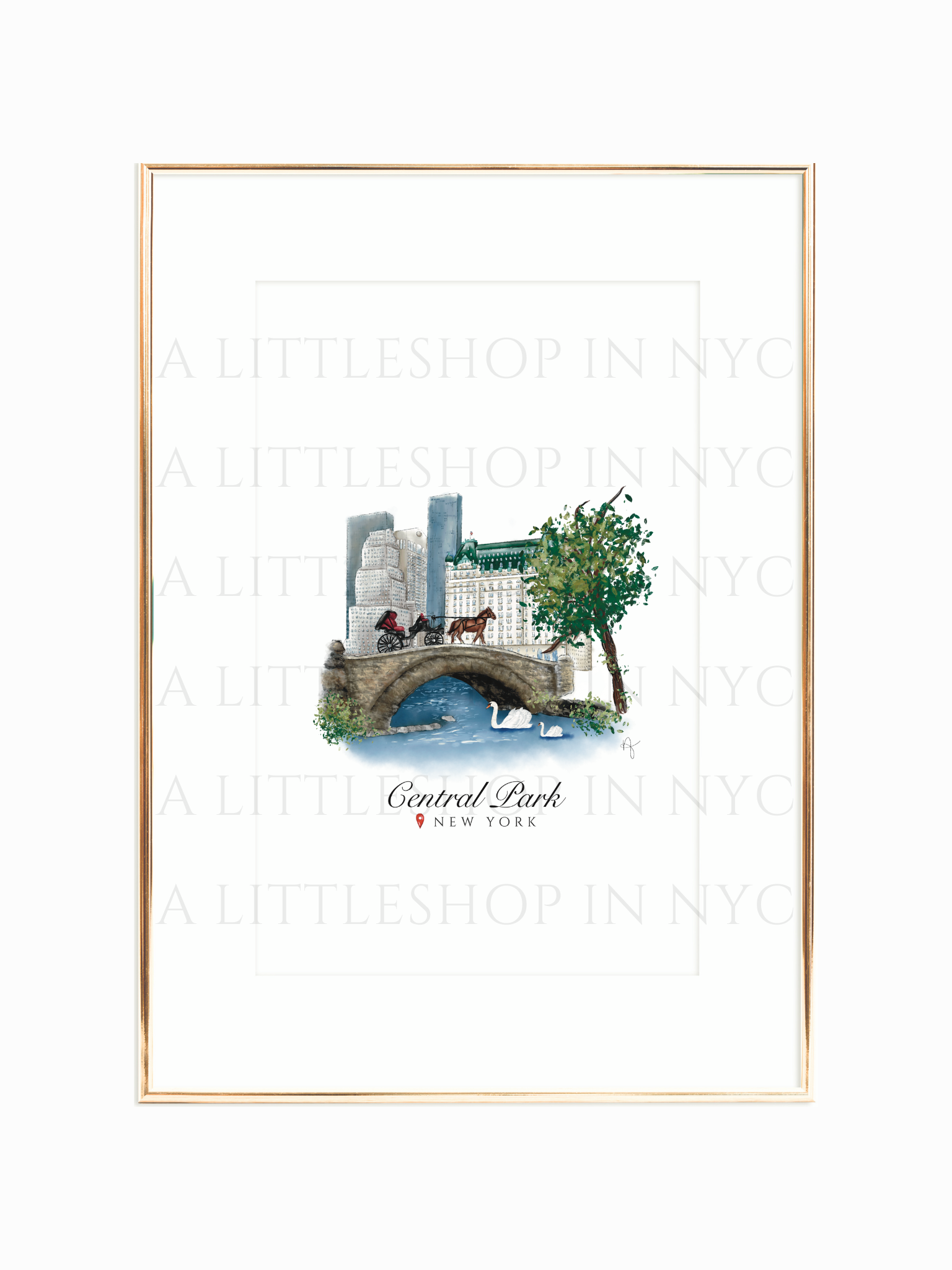 Gapstow Bridge Central Park Print