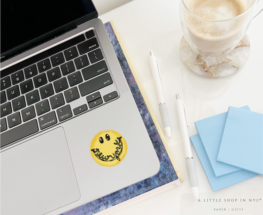 NY Smiley Face Sticker