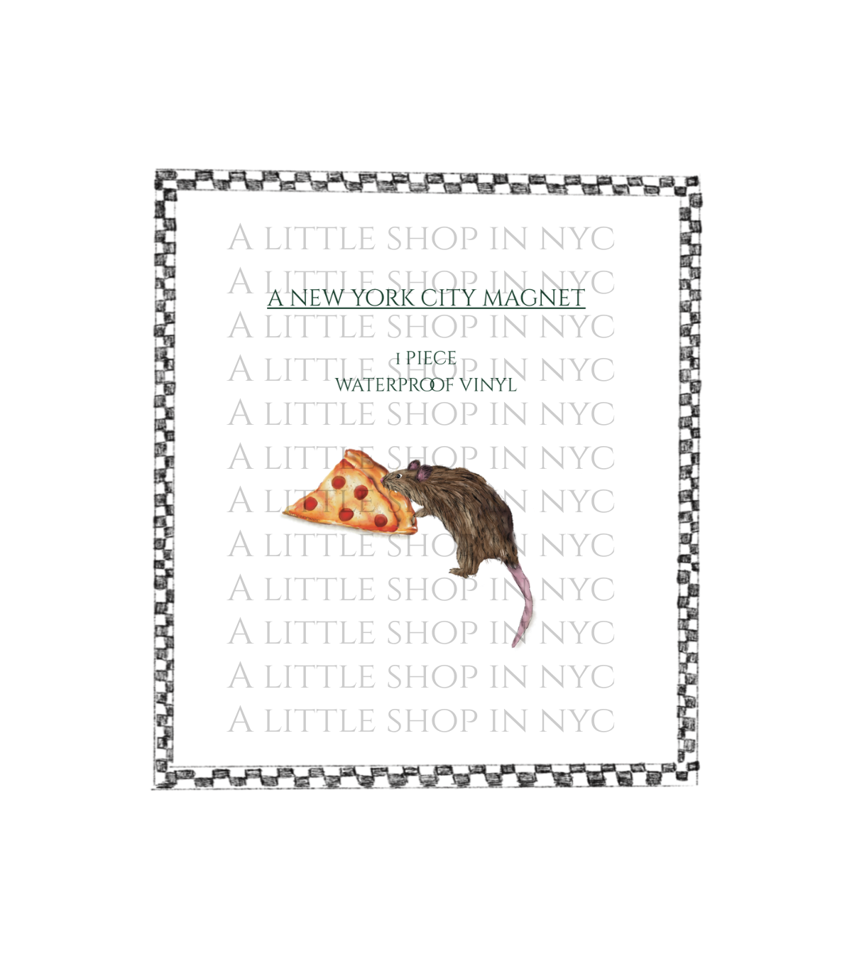Pizza Rat Magnet